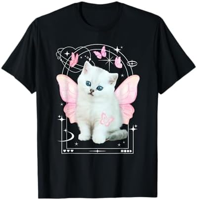 Amazon.com: Cute y2k Aesthetic Cat Butterfly Fairy Cyber 2000s